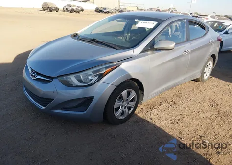 2016 Hyundai Elantra Se from USA, damaged, VIN 5NPDH4AEXGH711410